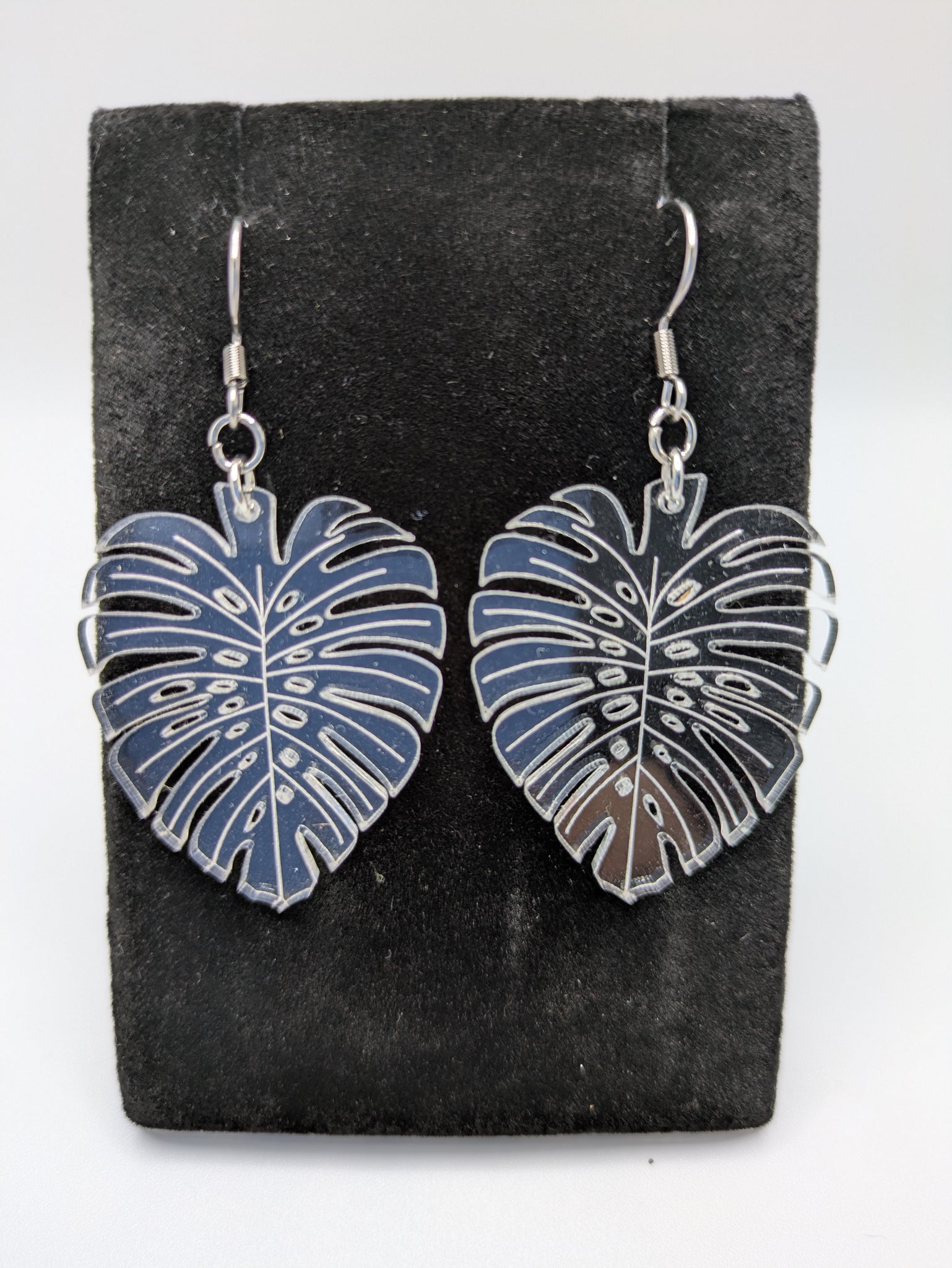 monstera leaf earrings Monstera Earrings – Made In HIlo